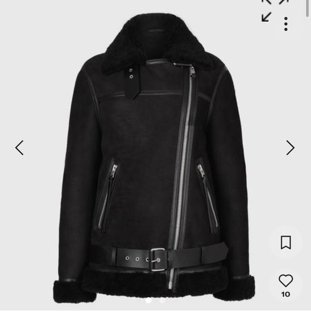 All Saints Rei Shearling jacket